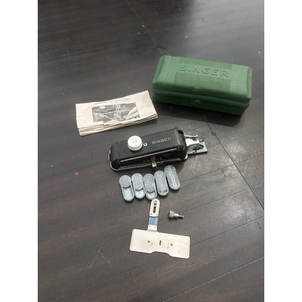 Vintage Singer Buttonholer 160506, Original Case 1948, Sewing Parts, Untested